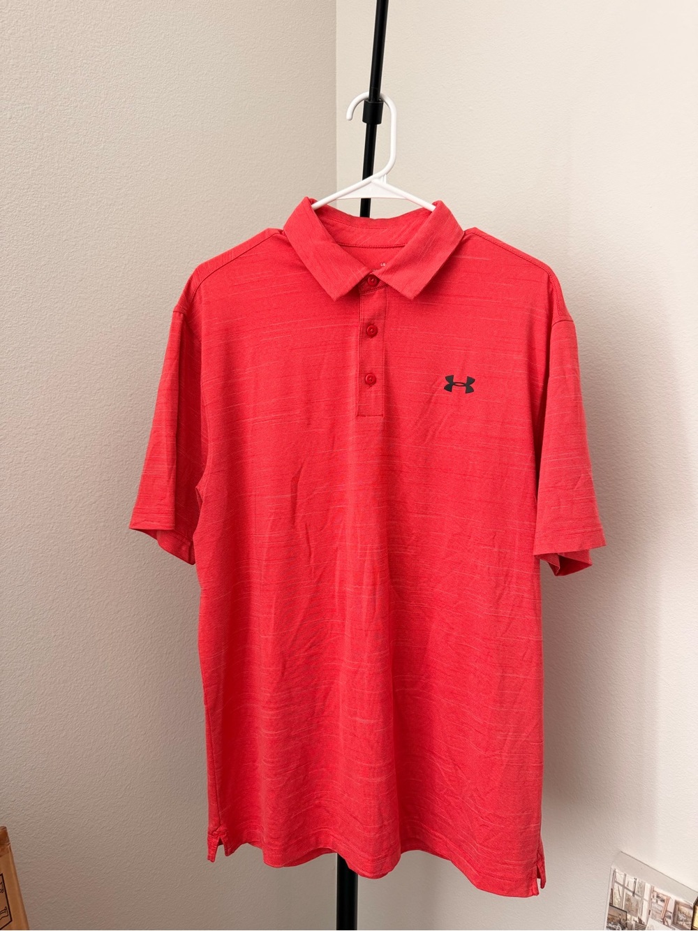 LG Red Men's Polo Shirt with Contrast Logo